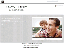 Tablet Screenshot of hollyspringschiropractor.com